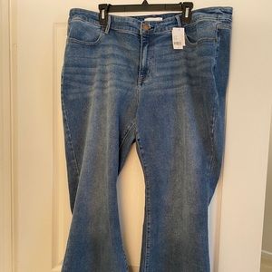 Lane Bryant Signature Fit Mid-Rise Flare jeans, size 22